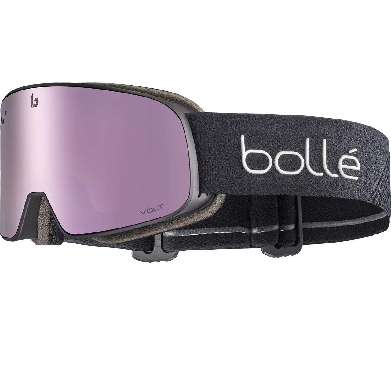 Bolle Nevada Small black matte Volt pink Bolle Lunettes de ski